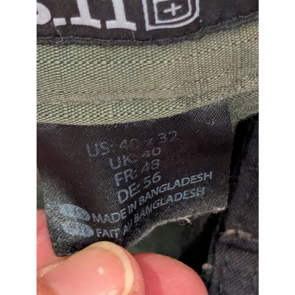Men's 5.11 Tactical Green Cargo Pants Waist 40 x 32 length - Picture 5 of 9